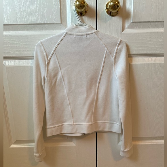 Banana Republic White biker sweater jacket xs - Picture 4 of 4